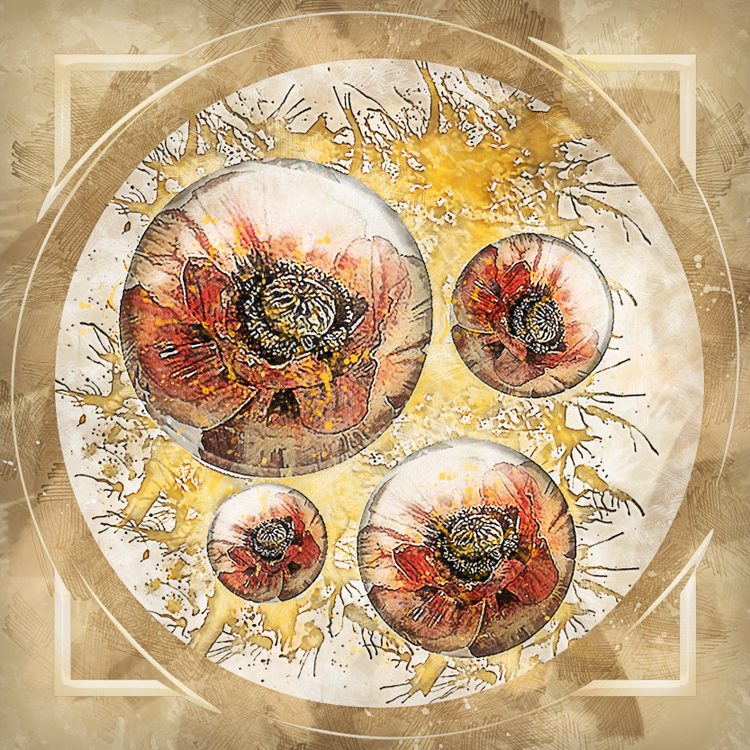 poppy sphere retro style