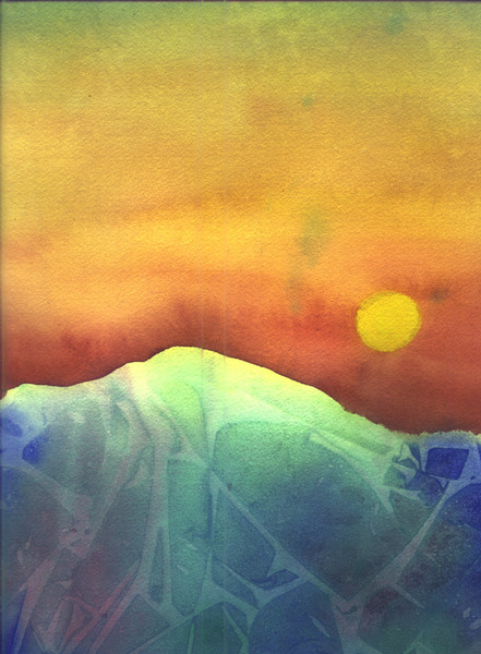 Mountain sunset