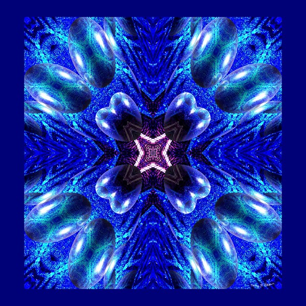 Splashing Hearts Cross