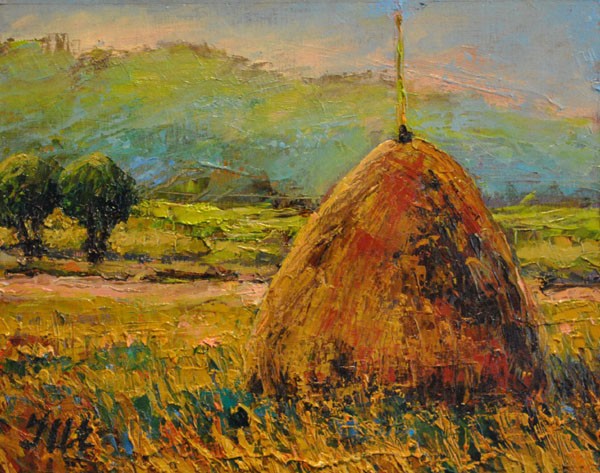 Hay stack. Diptych. Part 1.