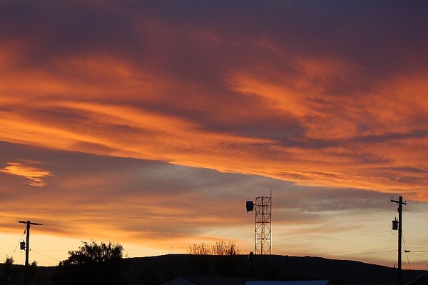 Wheat country sunset