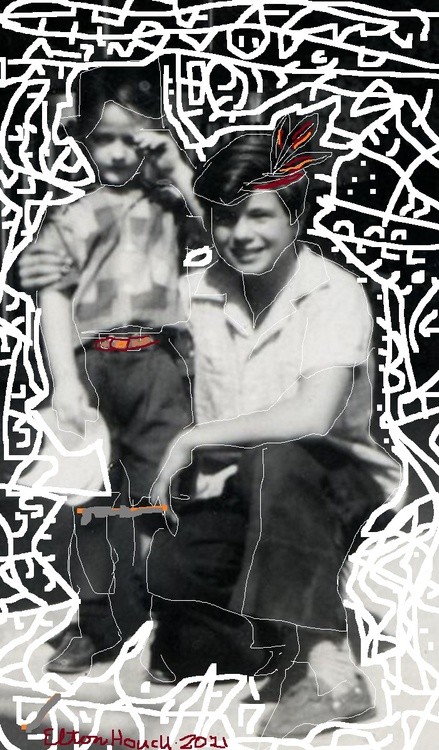 Elton and Little Beaver (Bobby Blake)..(c) 2021,,Elton Houckk