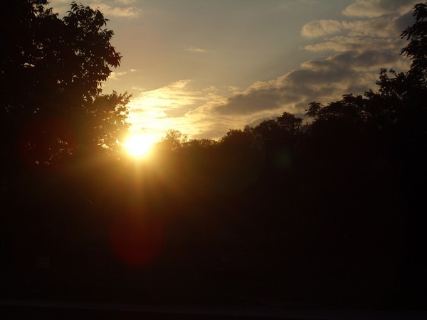 setting sun
