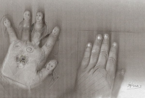 My grandson's hands