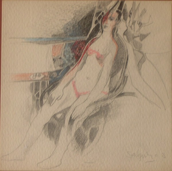 Women on rocking chair