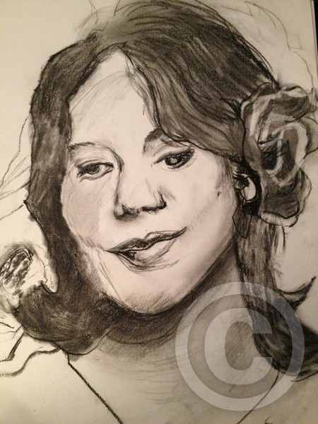Charcoal drawing Michele