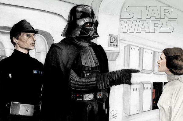 Darth Vader Captures Princess Leia