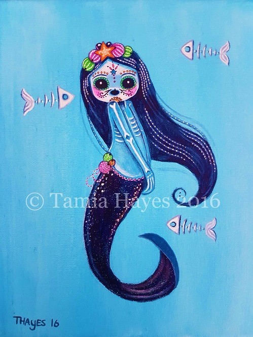 Dia de los Muertos- Azul