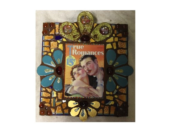 12 x 12 Vintage Valentine Mosaic Panel