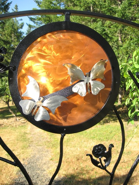 Butterflies on copper