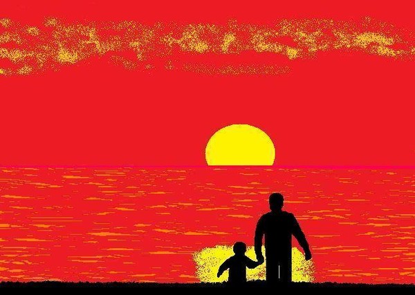 Dad with Son