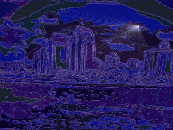 skyline by night