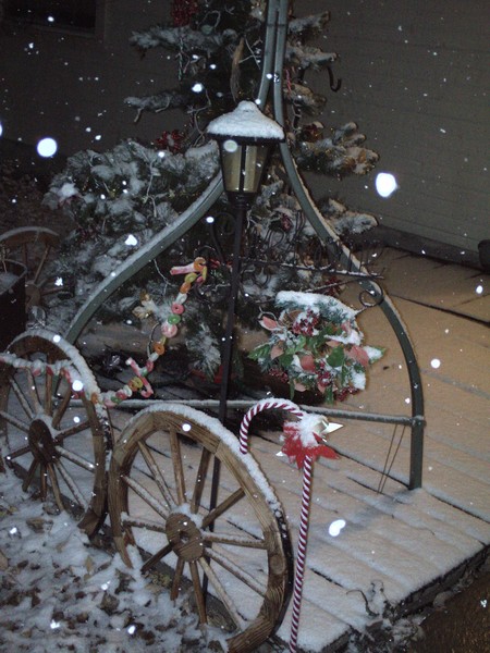 evening snow