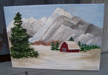 snowy mountain