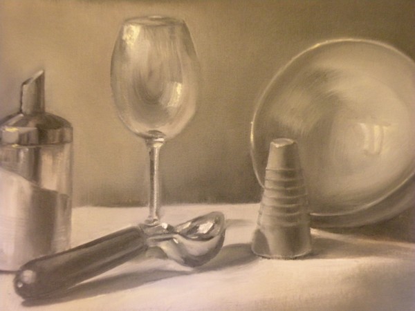 B&W STILL LIFE PAINTING