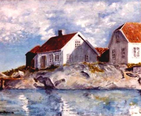 Summerhouses at Brekkestø