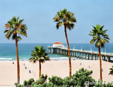 Manhattan Beach Pier with 4 Palms