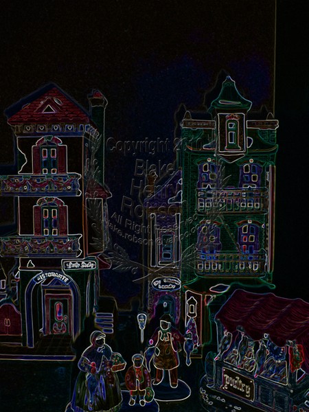 Department 56 Christmas Village Digital Art