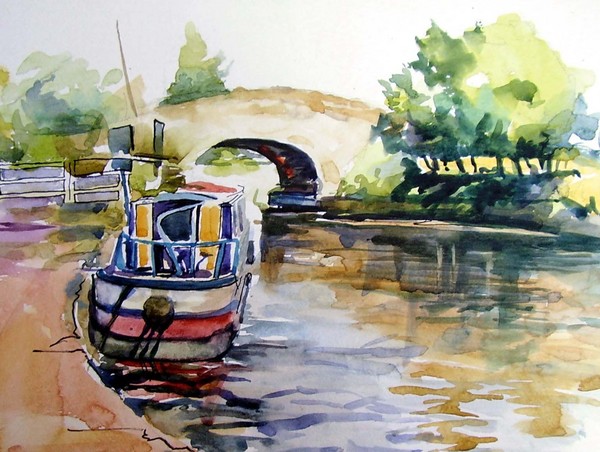Red Rock outdoor watercolour sketch