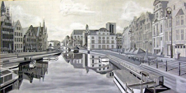 Ghent in perspective: triology - Middle Panel