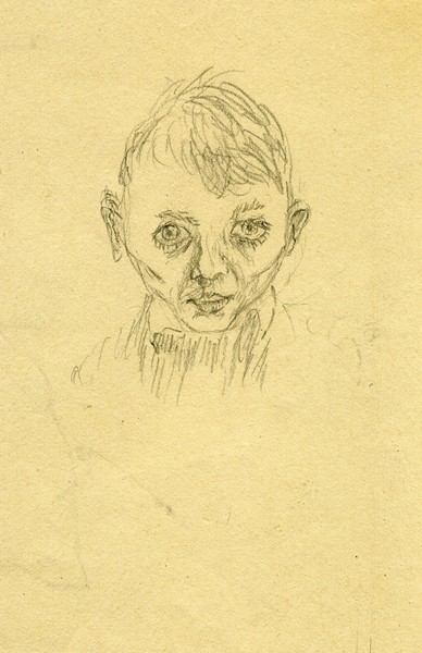 Selfportrait Hal Jos at age 7 yrs