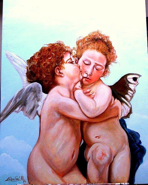 Omage to Bouguereau- Eros & Psiche