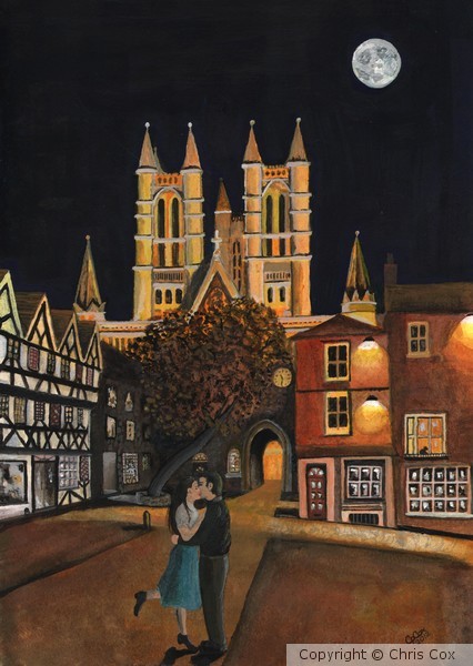 The Cathedral the kiss and the harvest Moon