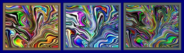 Triptych Wild Fauna