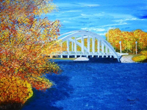 Arched bridge
