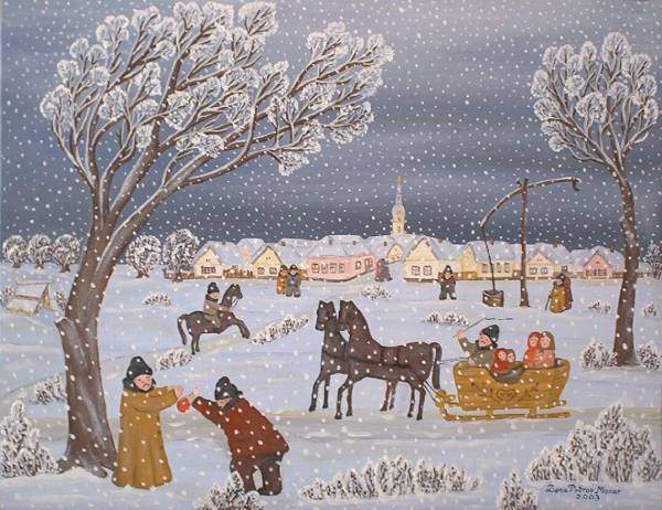 snowing
