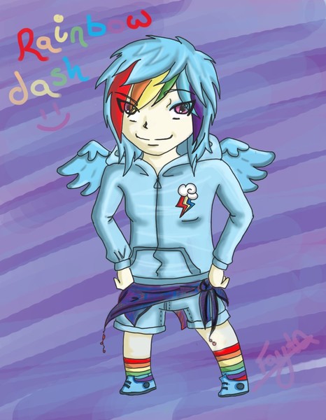 Rainbow dash windwaker style