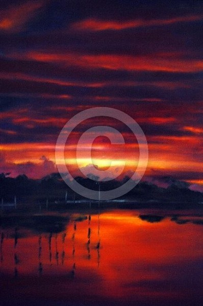 Sunset over Huizhou