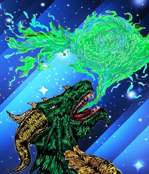 green dragon fire artist