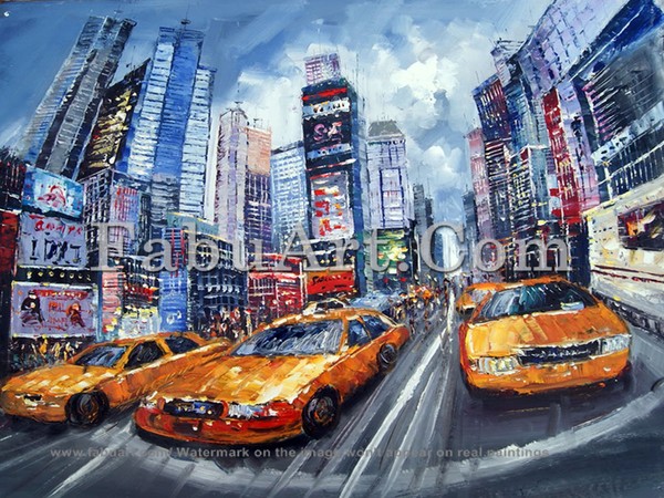 15 new york taxi painting