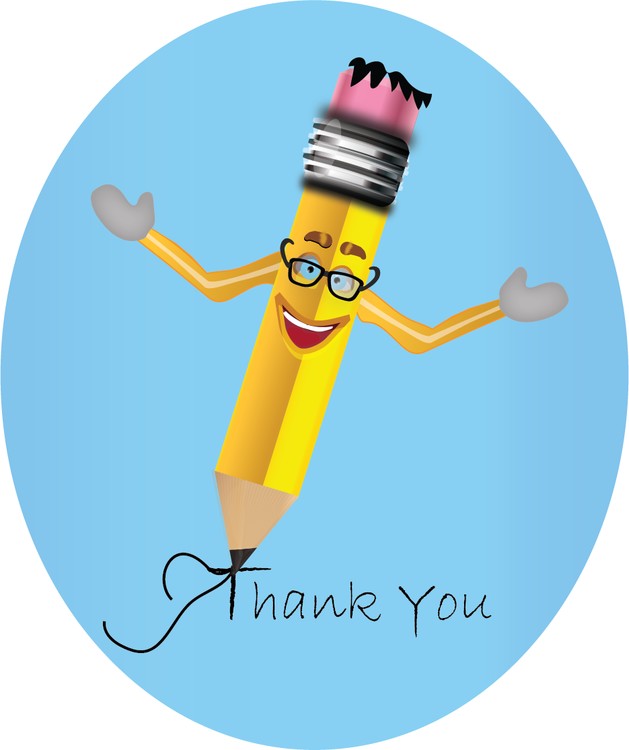 Thank you pencil