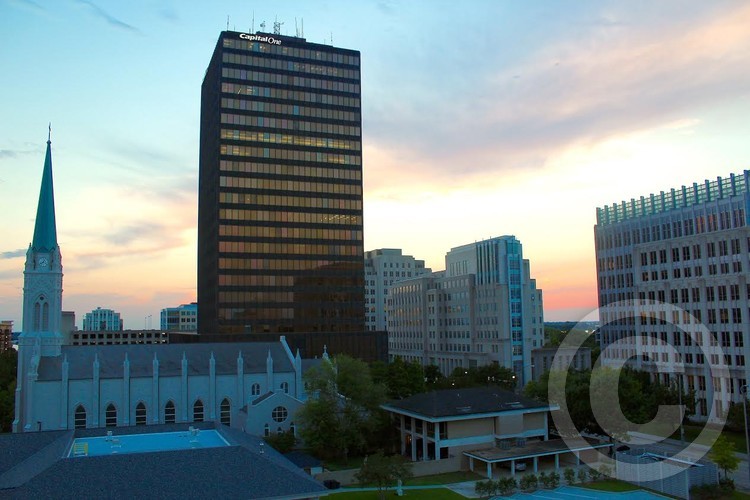 downtown baton rouge sunset