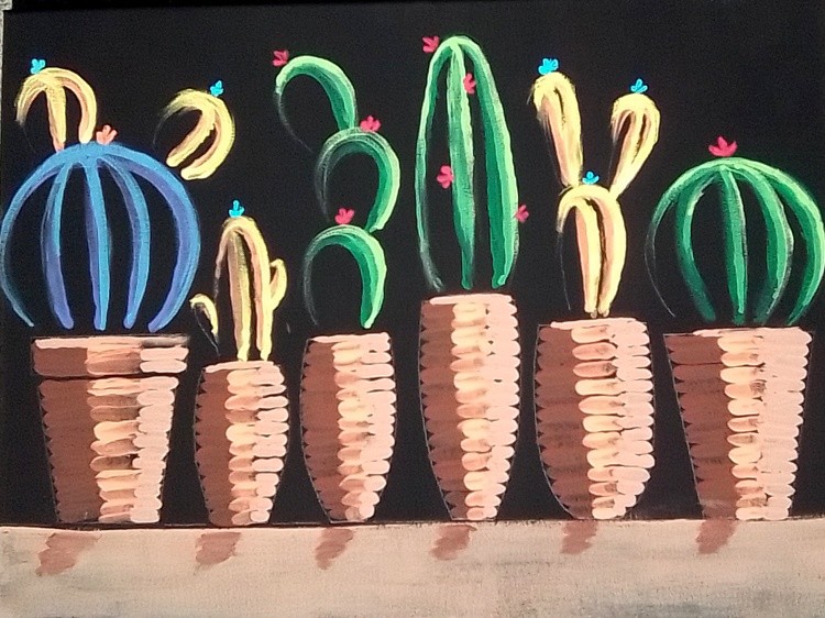 Cacti Painting