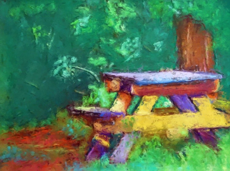 AW PALLET kNIFE PICINIC TABLE