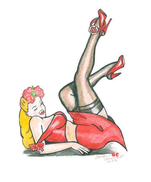 Lady in a Red Dress