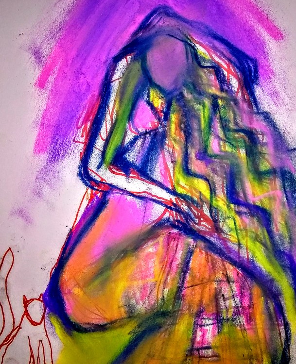 French Bride and a cat study 1