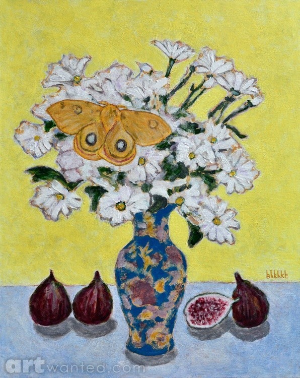 STILL LIFE WITH FIGS AND IO MOTH