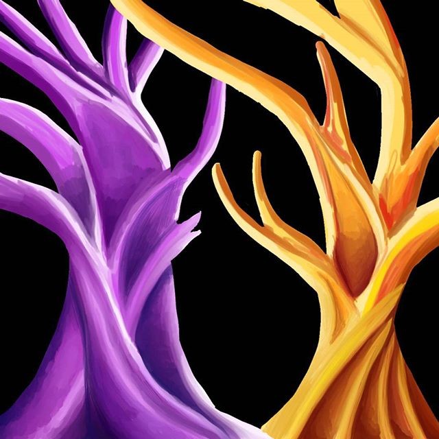 WIP digial painting oil painting styledigitalpainting digitalart trees expressionism clipstudiopaint