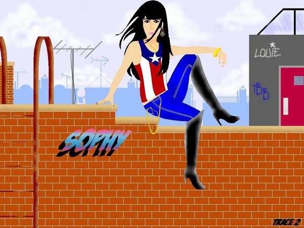 up on the roof