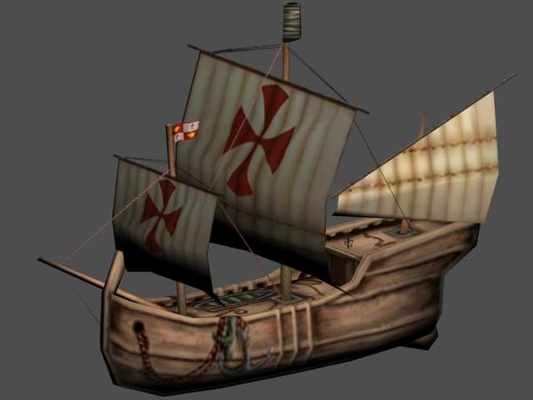 low poly boat