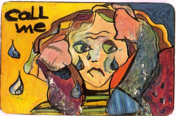 call me phonecard illustration