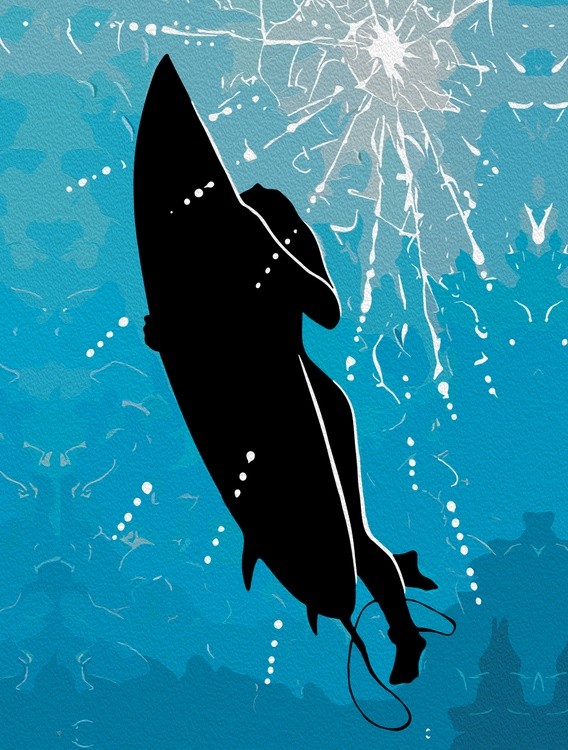 Deep Dive – Surfer's Underwater Journey
