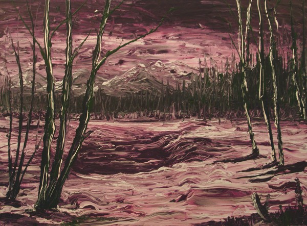 Purple Mountain (FingerPainting)