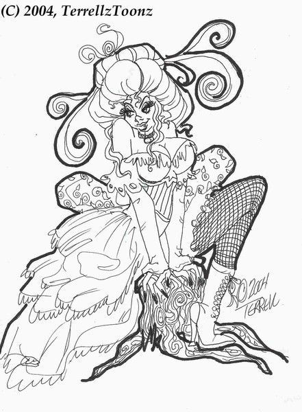 Playful Victorian Lady