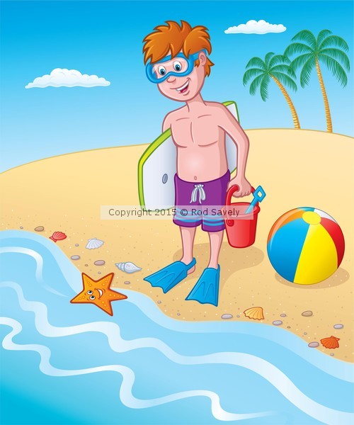 Boy At the Seashore