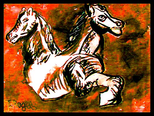 2 headed horse